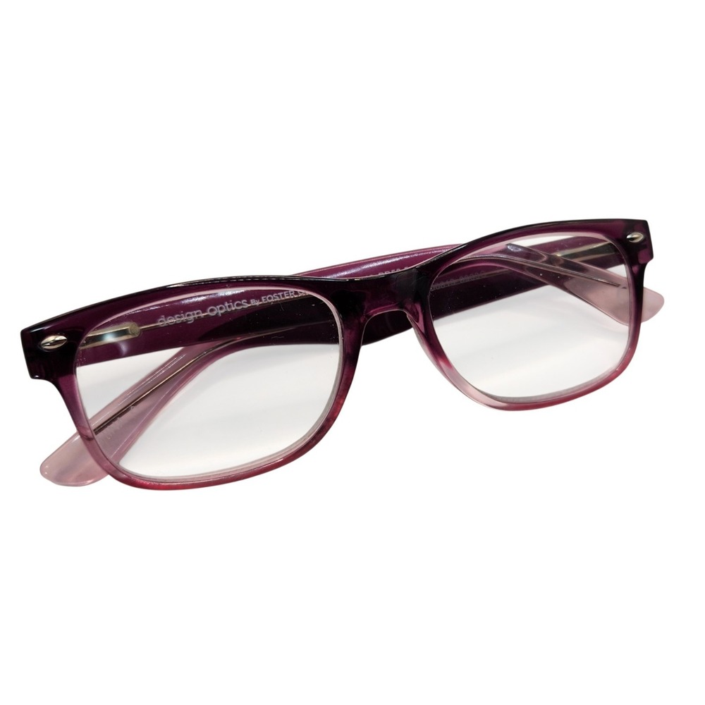 Foster Grant Reading Glasses +3.00 Purple Gradient 51-18 Womens